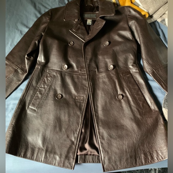 Banana Republic Leather Jacket, is in perfect condition,...